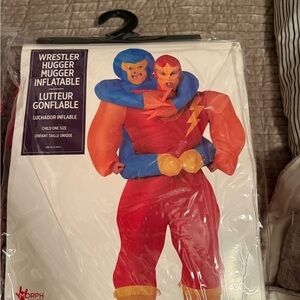 Morphe Wrestler Inflatable Costume - Red and Blue